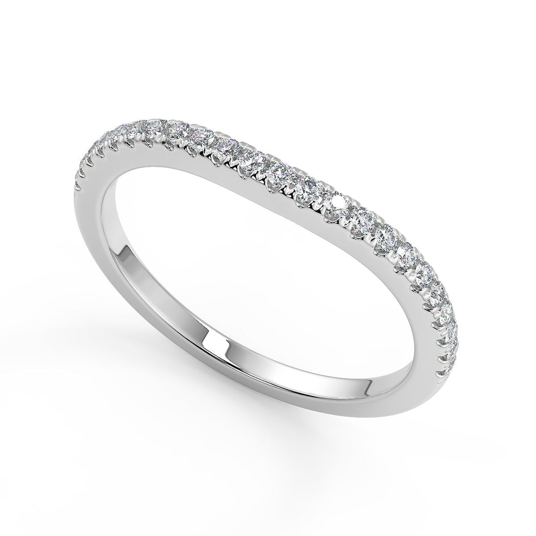 Ashlynn 4 Prong Cathedral Pave Princess Cut Diamond Engagement Ring