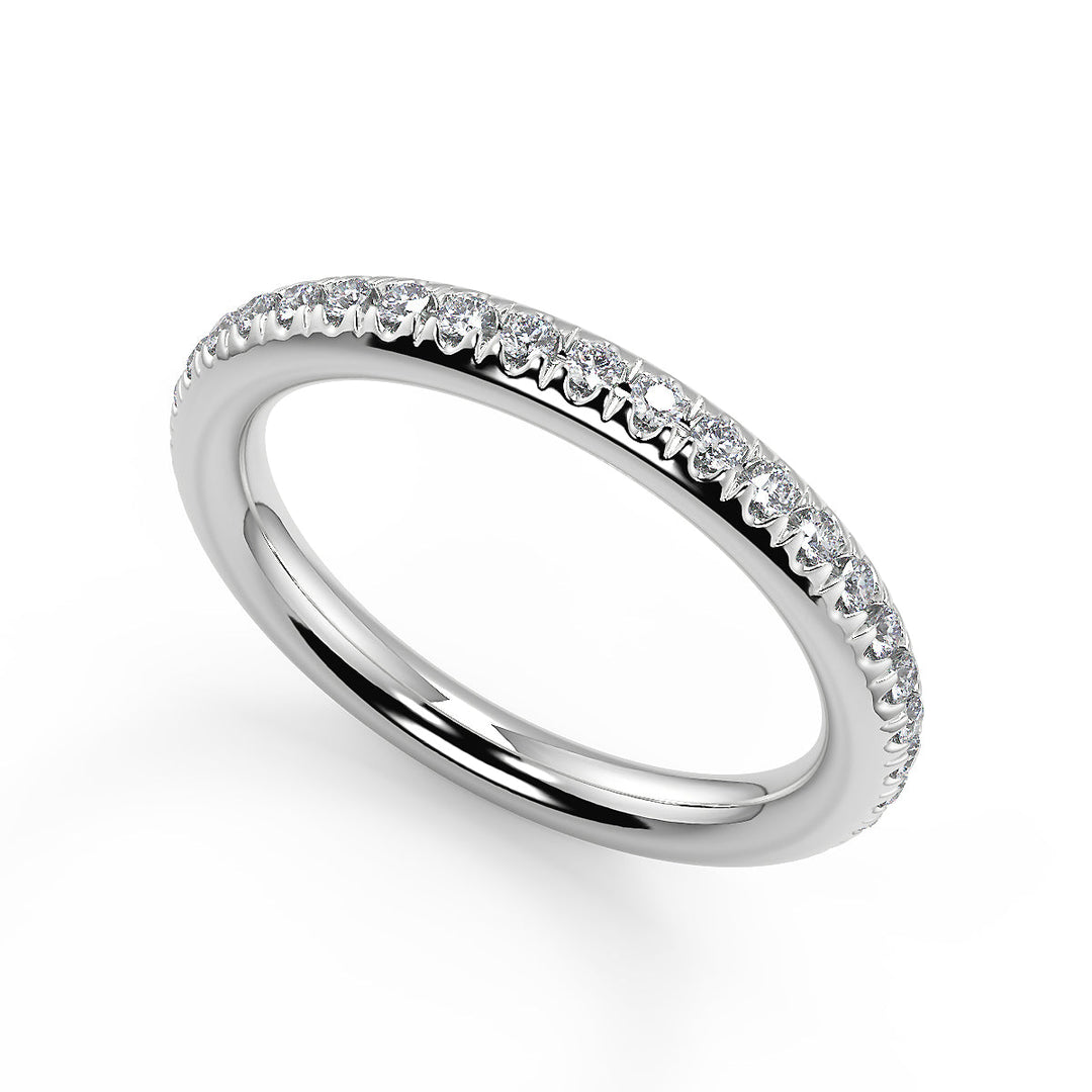 Jocelynn Pave Twist Infinity Rope Princess Cut Diamond Engagement Ring