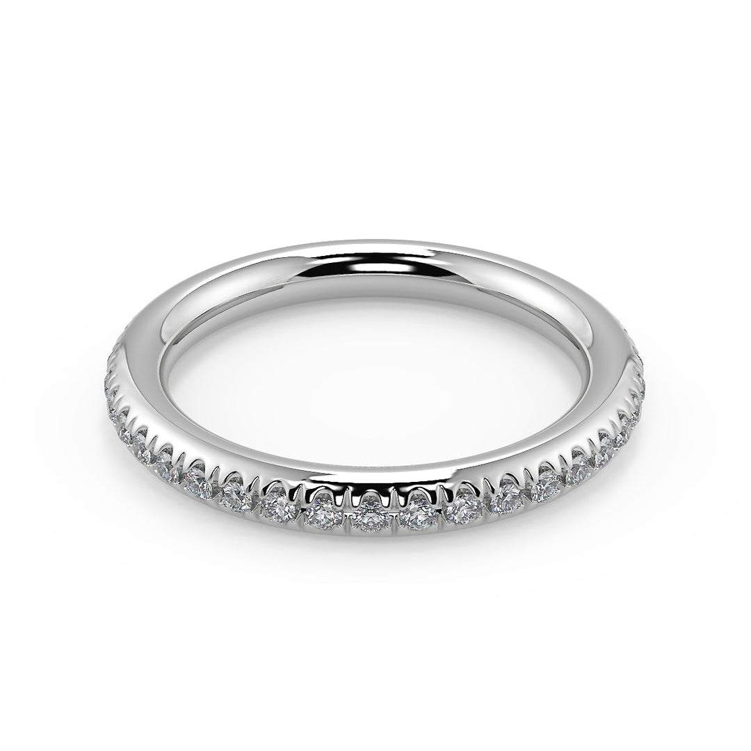Jocelynn Pave Twist Infinity Rope Princess Cut Diamond Engagement Ring