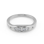 Load image into Gallery viewer, Claire Inset 4 Prong Cushion Cut Diamond Engagement Ring
