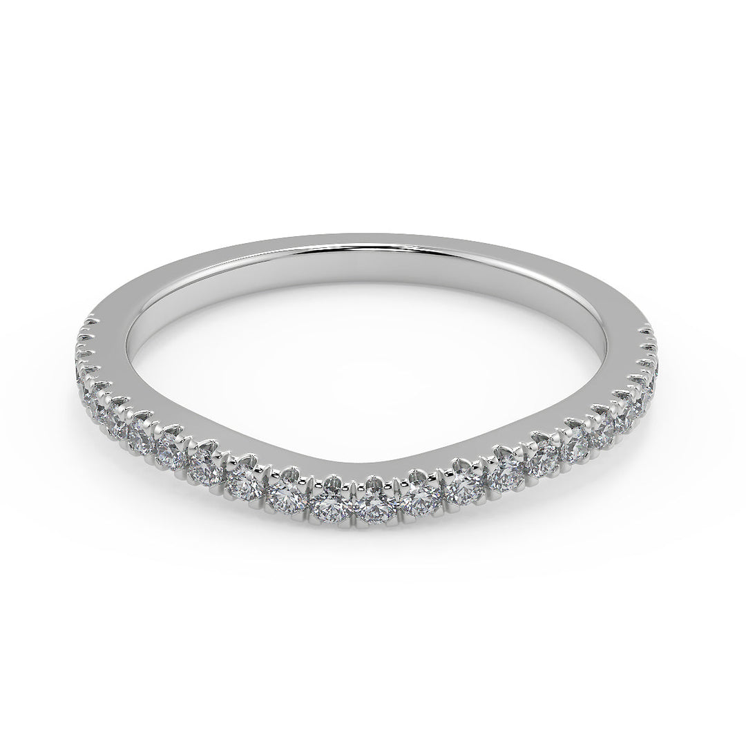 Kadence Classic Halo Pave Princess Cut Diamond Engagement Ring