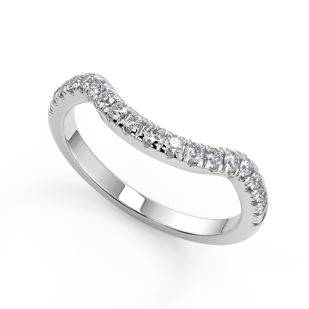 Natalya Double Halo Pave Princess Cut Diamond Engagement Ring